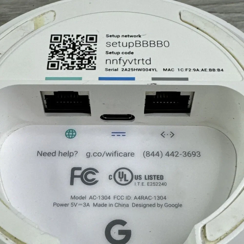 Google AC-1304 - 1200Mbps Wireless Mesh Router - No Power Cord